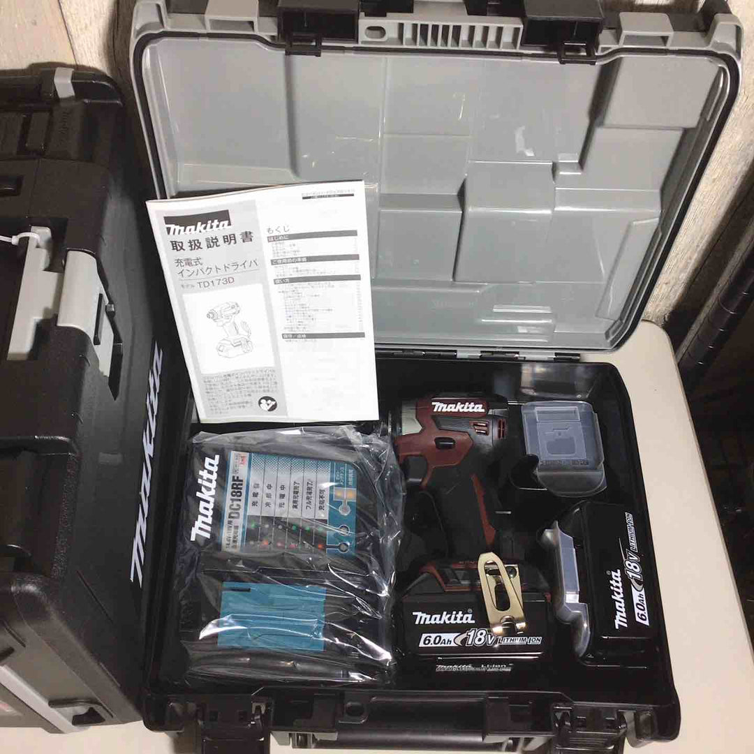 【未使用品】 全て限定色 マキタ makita コードレス インパクトドライバー TD173DGXAR TD173DGXAB 5台 インパクト レッド 赤 ブラウン 茶色 限定色 【戸田店】