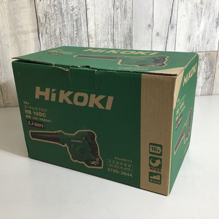 【未使用品】★ハイコーキ HIKOKI 18V コードレスブロア RB18DC(NN) 本体のみ【戸田店】