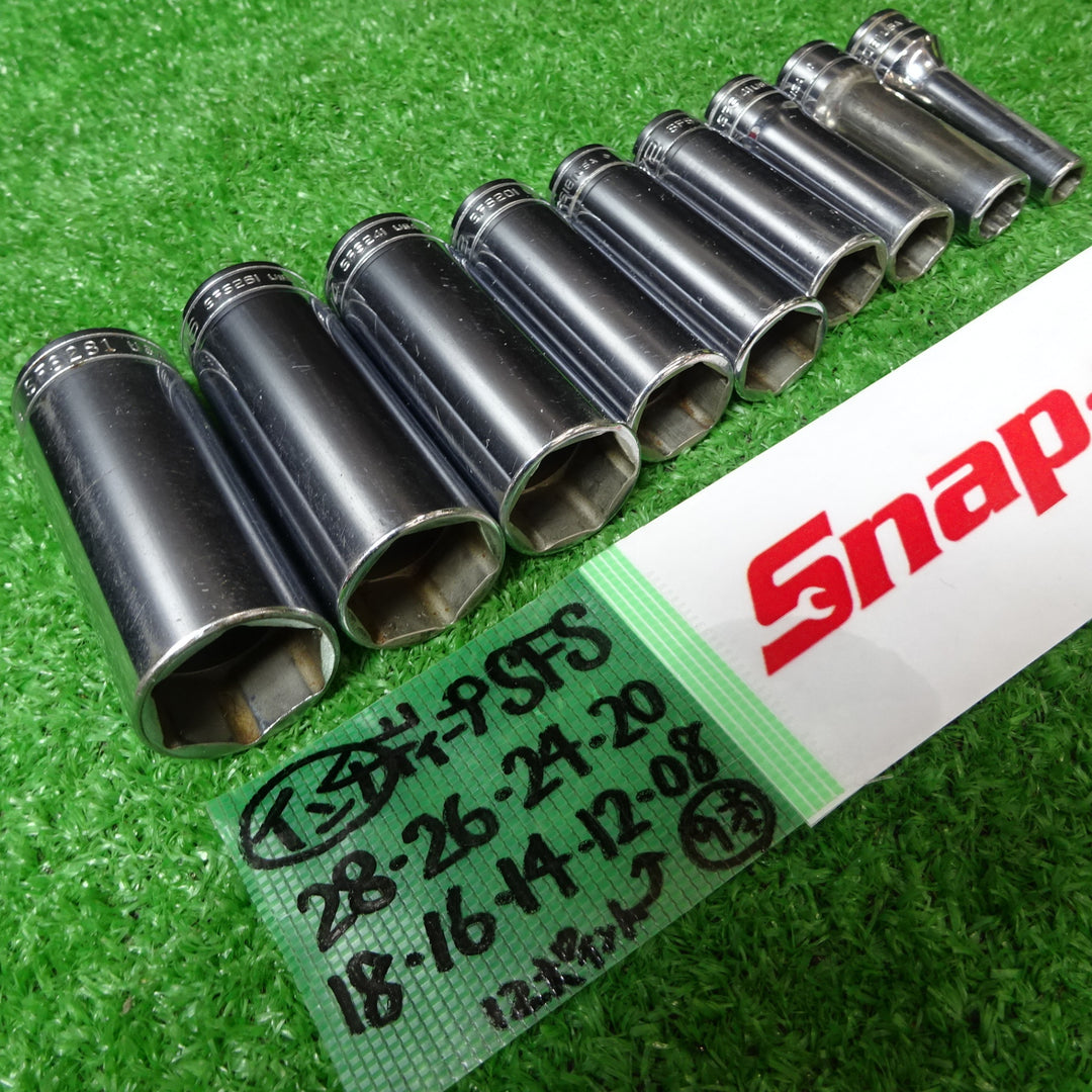スナップオン/Snap-on 3/8sq ディープソケット SFSシリーズ 8個+SF121 計9個セット【岩槻店】