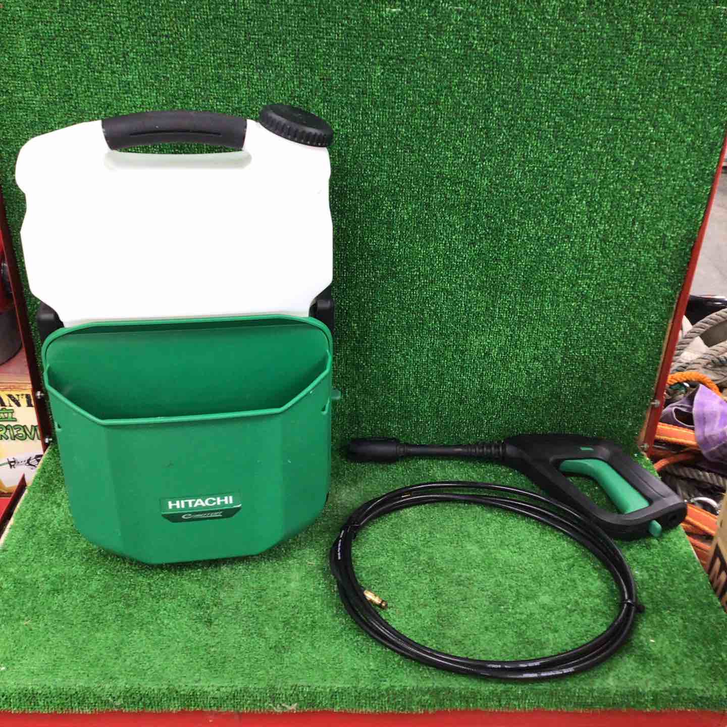 美品【動作確認済】HiKOKI コードレス高圧洗浄機　日立工機　AW14DBL HiKOKI コードレス高圧洗浄機 AW14DBL（LYP