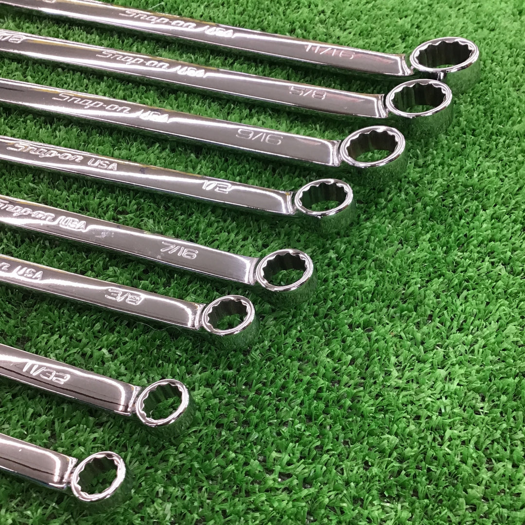 【売り切りセール!中古品】 スナップオン(Snap-on) インチサイズ コンビネーションレンチ 8本セット SOEX5/16~11/16 【桶川店】