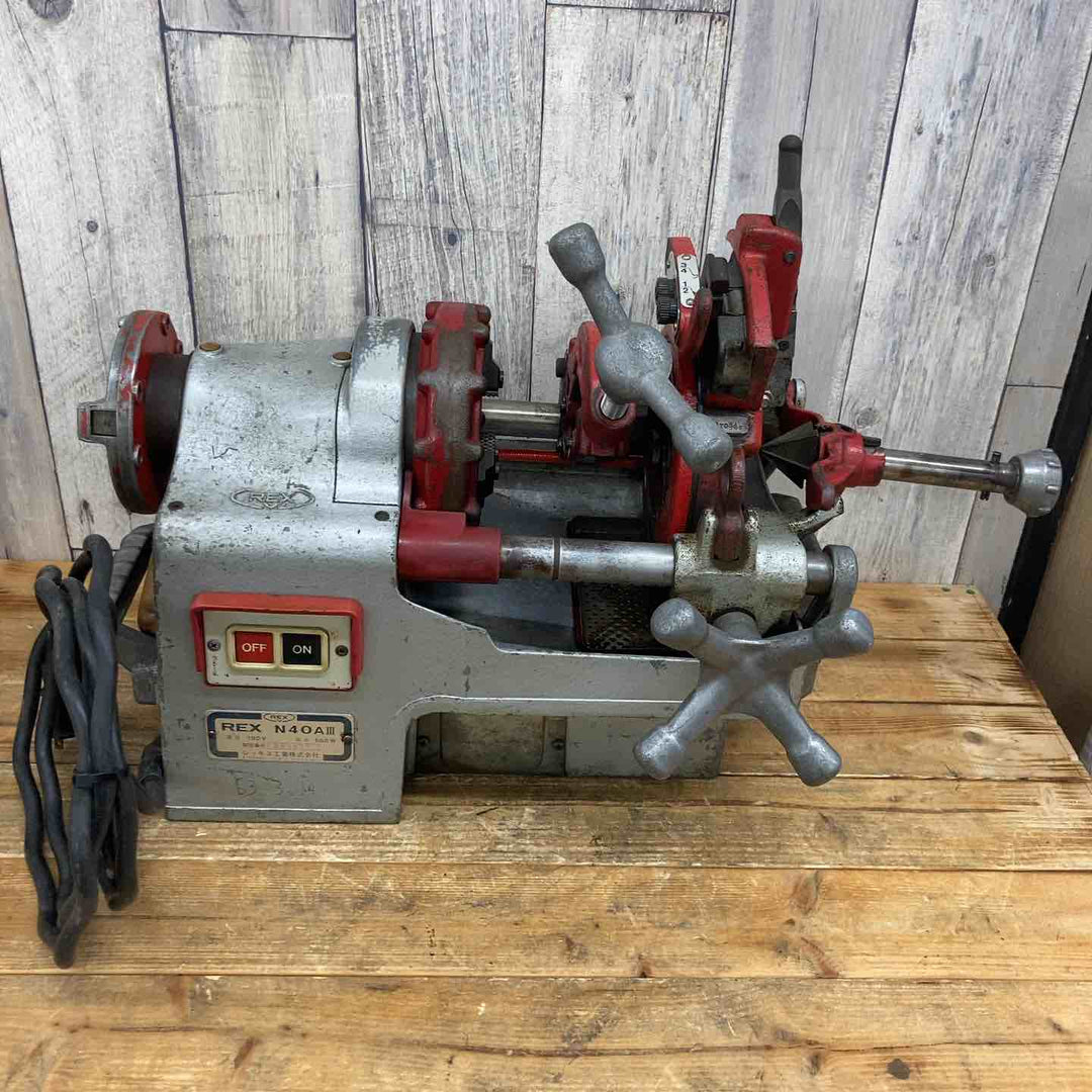 【店頭受取り限定】 【中古品】 レッキス(REX) ねじ切り機 N40A3 N40AⅢ ダイヘッド1個付属 ホース新品交換 分解洗浄済み 【東大和店】