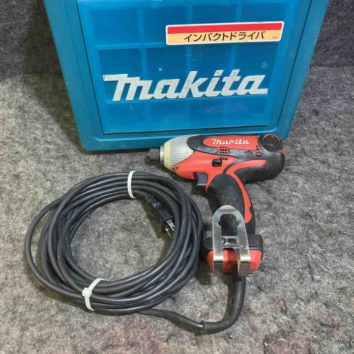 makita/マキタ  インパクトドライバ 6955 赤色/コード10m、ケース付 【桶川店】
