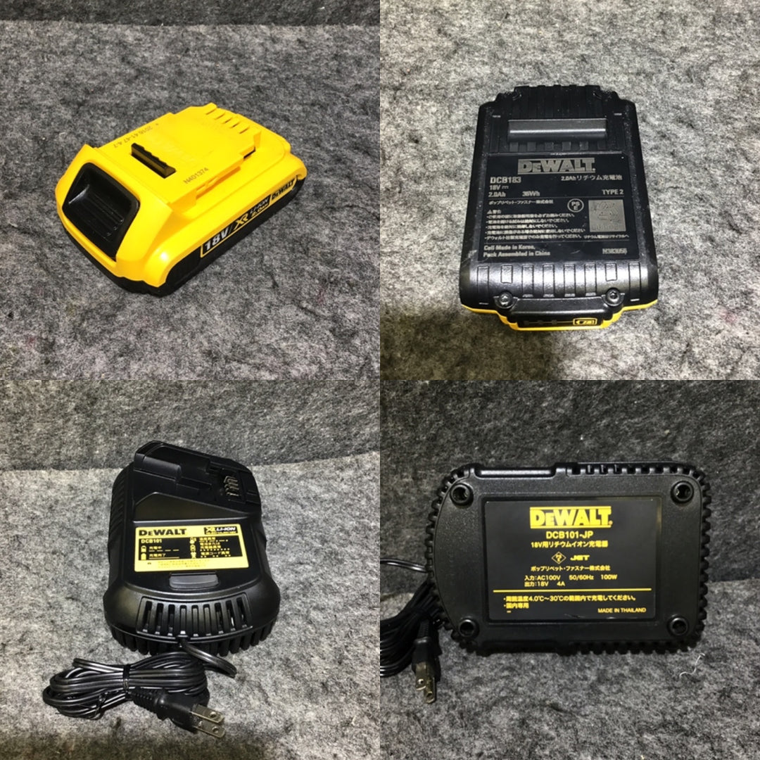 【中古品※※必ず備考をご確認ください※※】DEWALT デウォルト 18V 充電式 コードレスリベッター PB3400 バッテリー1個(2.0Ah) 充電器付【桶川店】