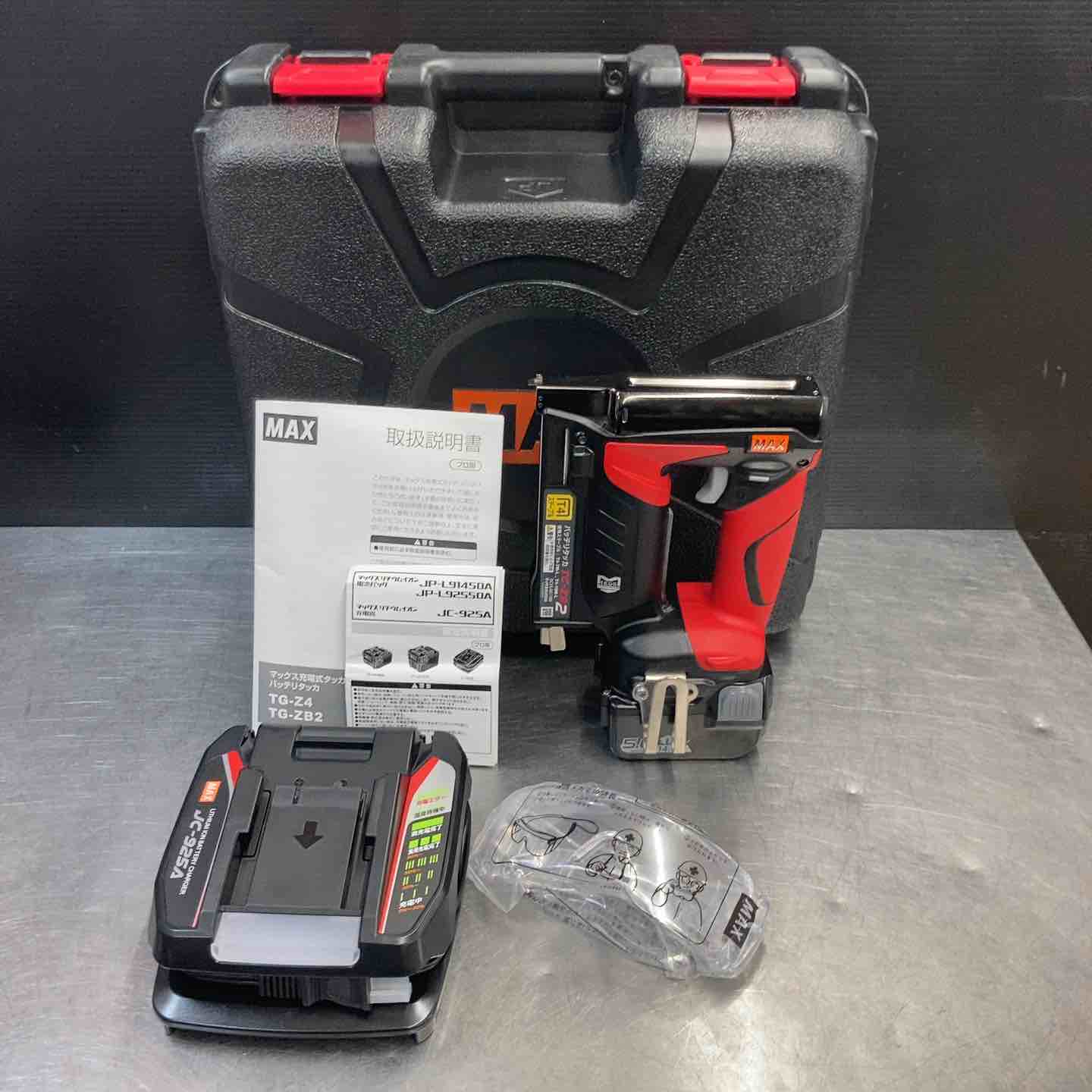 中古美品】 マックス(MAX) 14.4V/18V コードレスタッカ TG-ZB2-BC