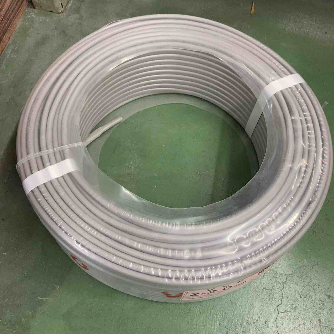 SFCC VVF LFV 2×2.0mm 100m 灰(黒・白)1巻 製造:令和6年8月【桶川店】