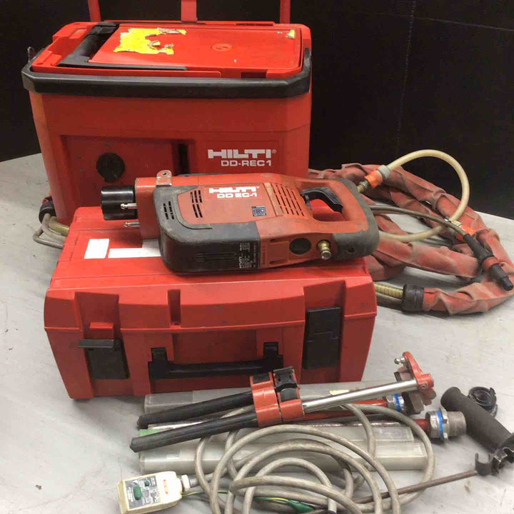 【中古品】◇ヒルティ(HILTI) コアドリル DDEC-1 HILTI ウォーターリサイクルユニット DD REC-1付き(通電のみ確認) 【戸田店】