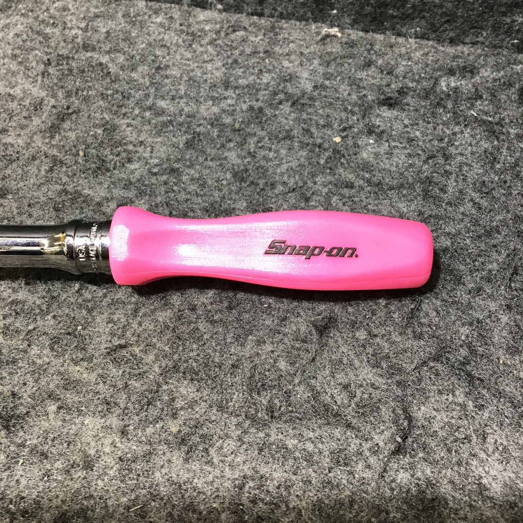▼Snap-on/スナップオン 3/8 ハードグリップ  ラウンドヘッドラチェット FHNFD100 ピンク クラッシックハンドル限定色【桶川店】