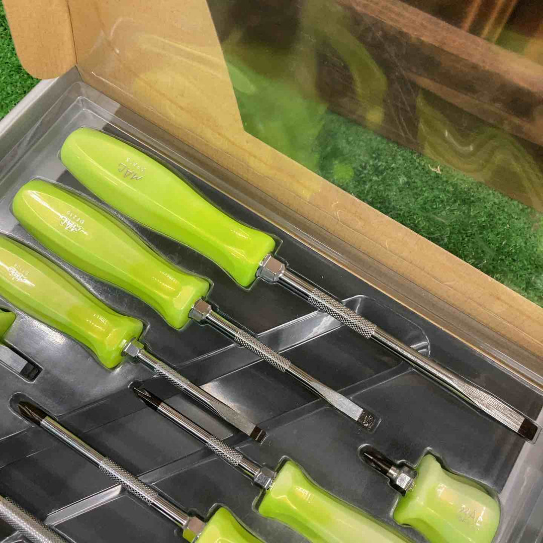 ▲マックツール(MACTOOLS) ペンタグリップスクリュードライバーセット 限定色ライムキャンディー【桶川店】