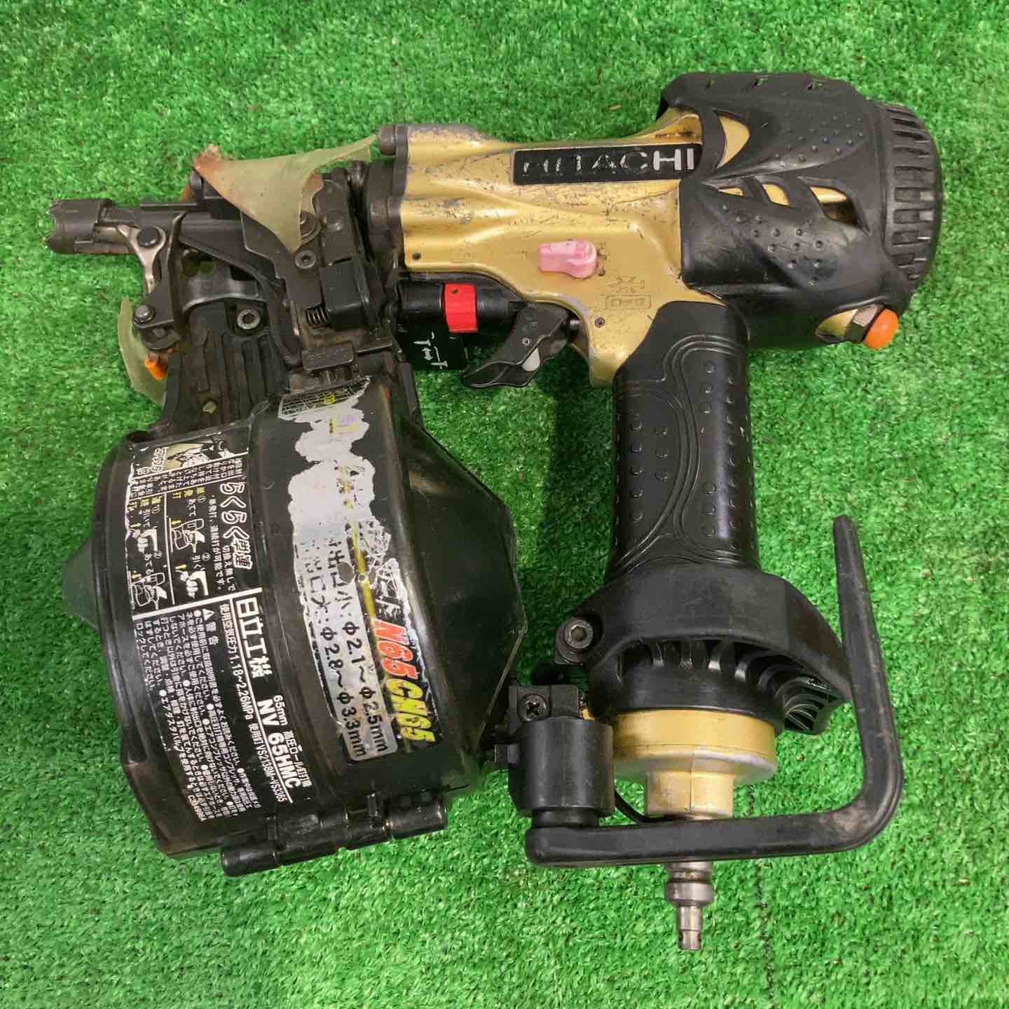 日立 高圧釘打ち機 NV65HMC 中古 直営店 大阪府 【中古現状品】日立工機 HITACHI NV65HMC 65mm 高圧