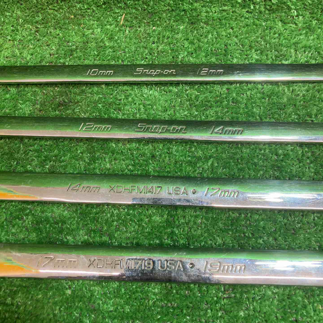 スナップオン(Snap-on)ロングストレートメガネレンチ XDHFM1719/1417/1214/1012 4本セット【川越店】