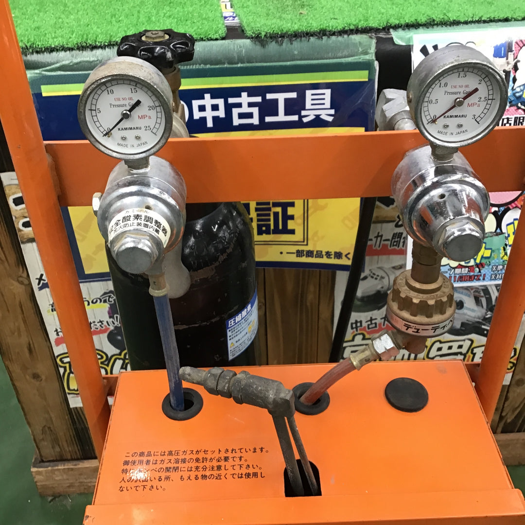 【店頭受取り限定】カミマル KS運搬車 KSコンシャン型 小型溶接 ガス溶接 溶断 ボンベあり 動作未確認【桶川店】