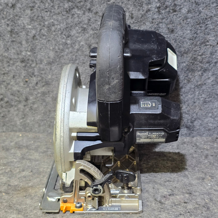 【値下げしました!中古・18V 3.0Ahバッテリ付き!】 マキタ makita 18V 125mm コードレス丸のこ HS471DZB 【桶川店】