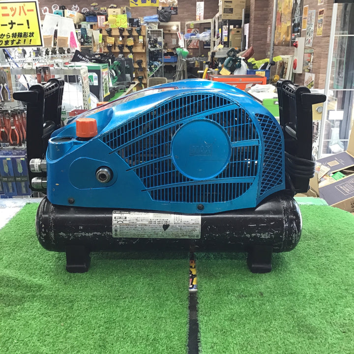 【中古・限定色】 マックス MAX 高圧専用 エアコンプレッサー AK-HH1270E2 ガイアブルー 【桶川店】