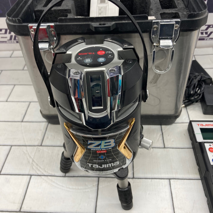 〇タジマ(Tajima) ナビゼロブルーレーザー墨出し器 電子整準(センサー) 矩十字・横全周 ZEROBLS-KJC【所沢店】