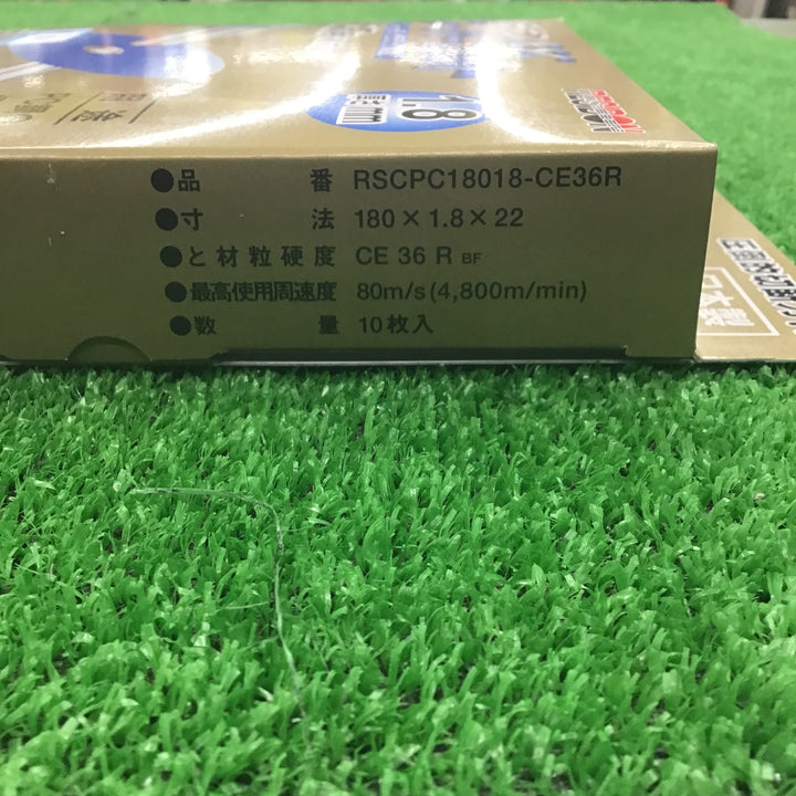 【未使用】 レヂボン 180mm 切断砥石 100枚 RSC スーパーカット PC鋼用 10枚入り 10箱セット 【桶川店】