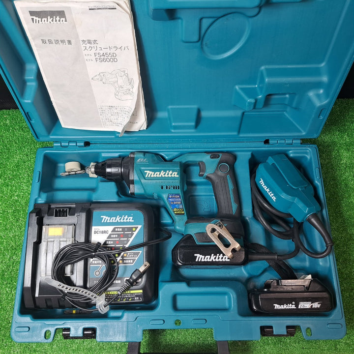 マキタ/makita コードレススクリュードライバ FS600DRG 2.0Ahバッテリー +アダプター BAP18E【岩槻店】