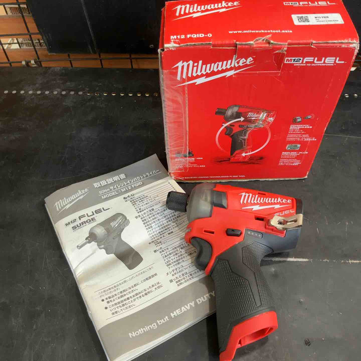 ◇ミルウォーキー(milwaukee)  M12 FUEL サイレントインパクトドライバー M12 FQID-0 JP【草加店】