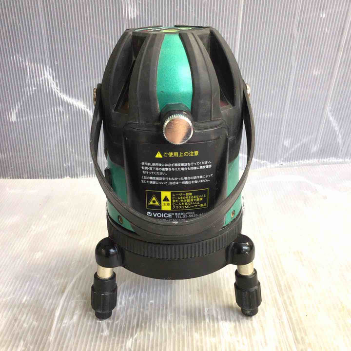 ◇VOICE レーザー墨出し器 5ライングリーンレーザー 矩十字・横 VLG-5X【草加店】