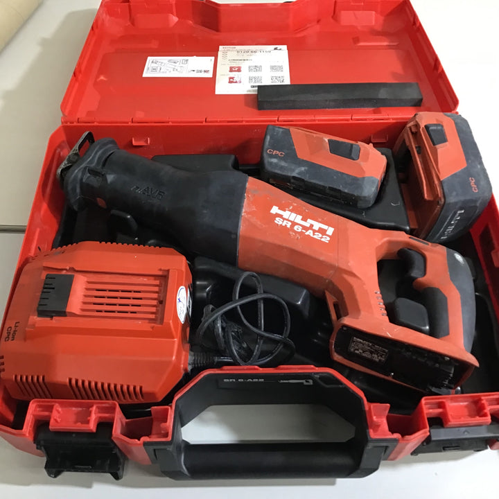 〇ヒルティ(HILTI) コードレスレシプロソー SR 6-A22【戸田店】