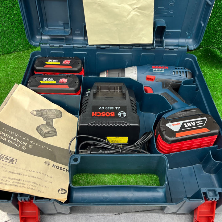 ボッシュ/BOSCH コードレスドライバドリル GSR18V-LI【桶川店】