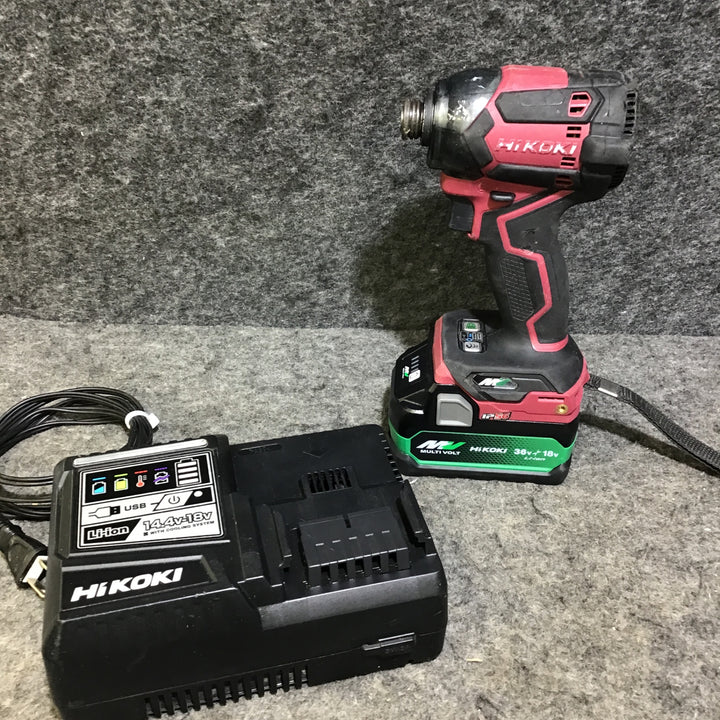 【中古品※バッテリは未使用品!※】ハイコーキ(HIKOKI ※旧:日立工機) コードレスインパクトドライバー WH36DC(2XPR)【桶川店】