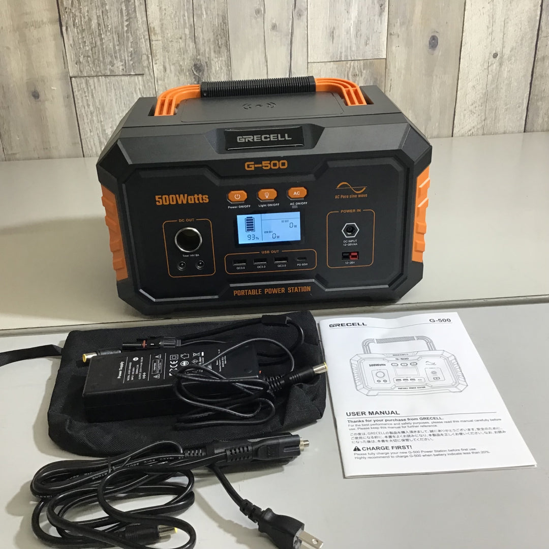 【中古品】★送料無料★ポータブル電源 GRECELL G-500 500W【戸田店】