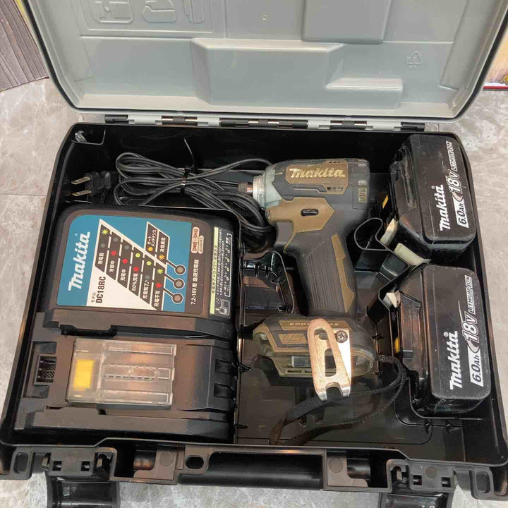 ◇マキタ(makita) コードレスインパクトドライバー TD170DGXAB オーセンティックブラウン【八潮店】