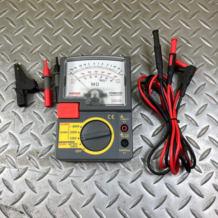 三和電気計器(サンワ/sannwa) 3レンジアナログ絶縁抵抗計 PDM5219S【川崎店】
