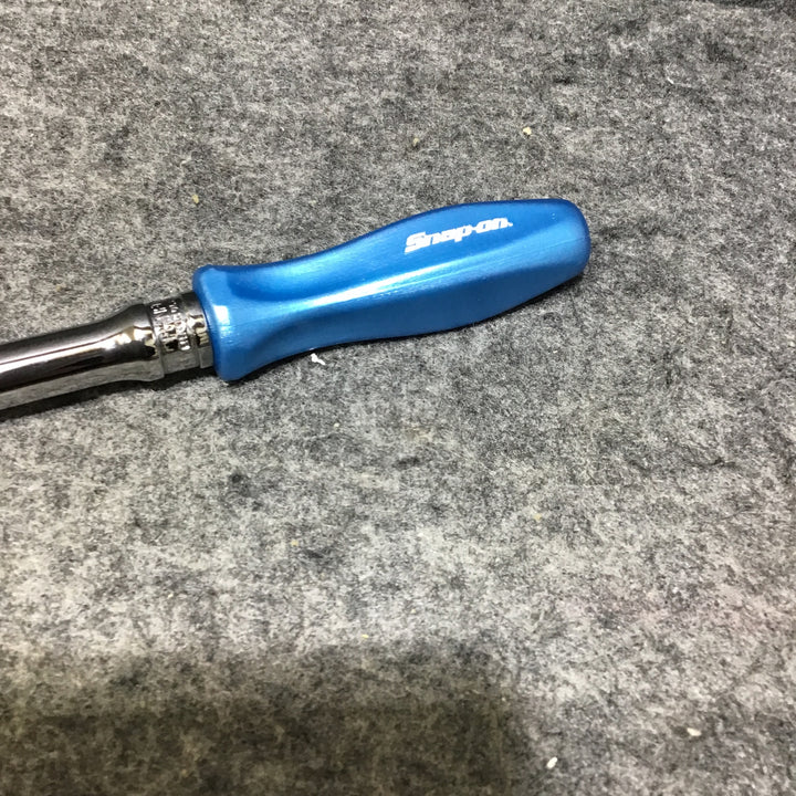 ▼スナップオン/Snap-on 3/8drスイべルヘッドラチェット 差込角:3/8 FHNFD100 旧グリップ パールブルー【桶川店】