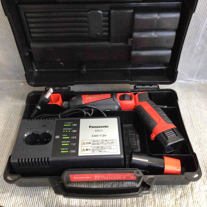 ☆パナソニック(Panasonic) コードレススティックインパクトドライバー EZ7521LA2S-R【草加店】