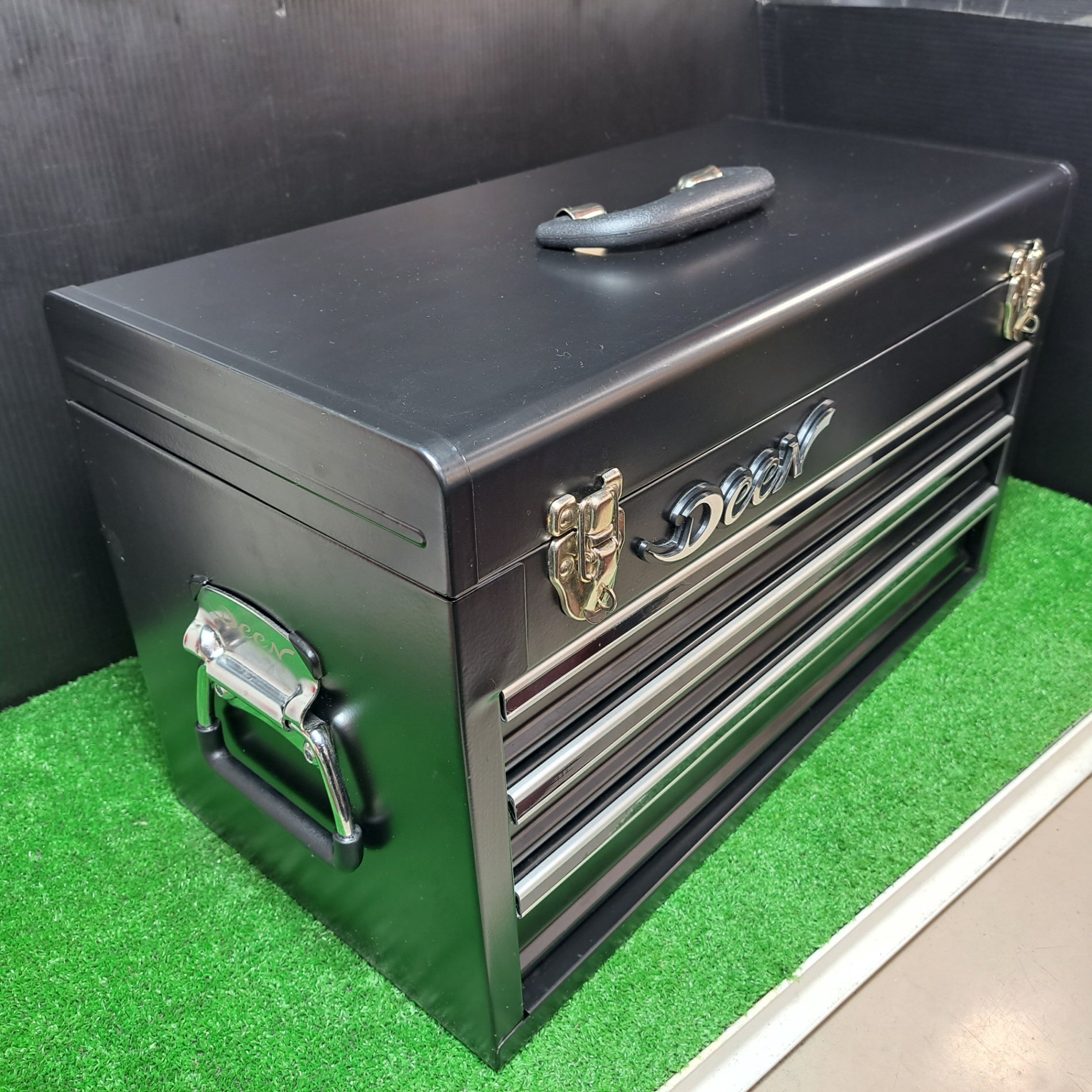 Deen ツールBOX 中古品 DEEN 3段ツールボックス ディーン インチ エントリーツールセット
