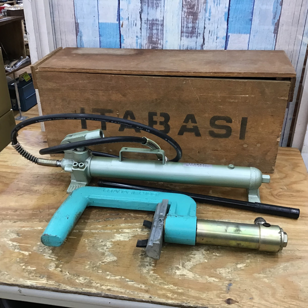 ▼板橋機械工業 パイプ圧着機 P-100 【柏店】