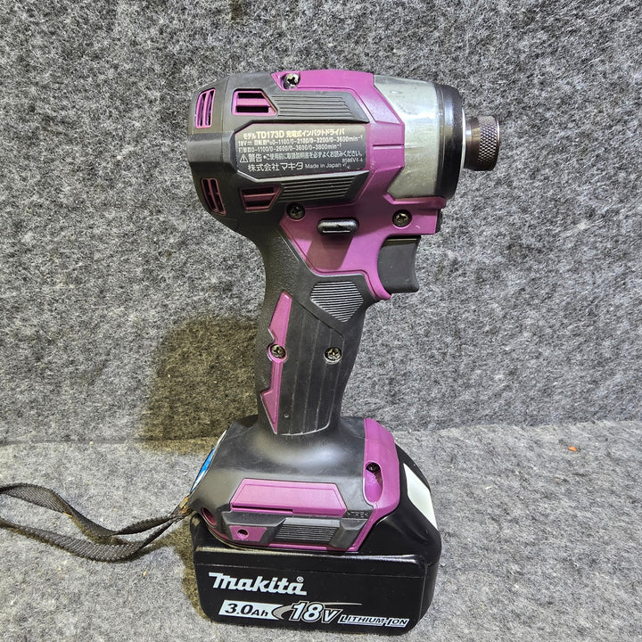【中古品・バッテリ18V 3.0Ah・5.0Ah各1個ずつ】マキタ(makita) コードレスインパクトドライバー TD173DGXAP【桶川店】