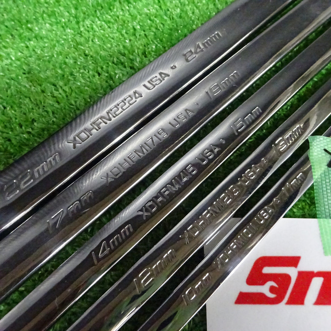 スナップオン/Snap-on ロングストレートメガネレンチ 5本セット XDHFMシリーズ 10-11mm~22-24mm【岩槻店】