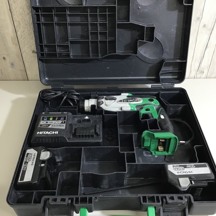 【中古品】★送料無料★ ハイコーキ HIKOKI 18V コードレスハンマドリル DH18DSL バッテリー18V5.0Ah【戸田店】