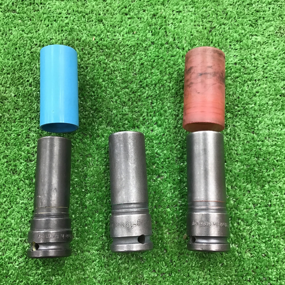 HAZET ハゼット 1/2(12.7mm)ホイールナットソケット3個セット 17.19.21mm 1個カバーなし【桶川店】
