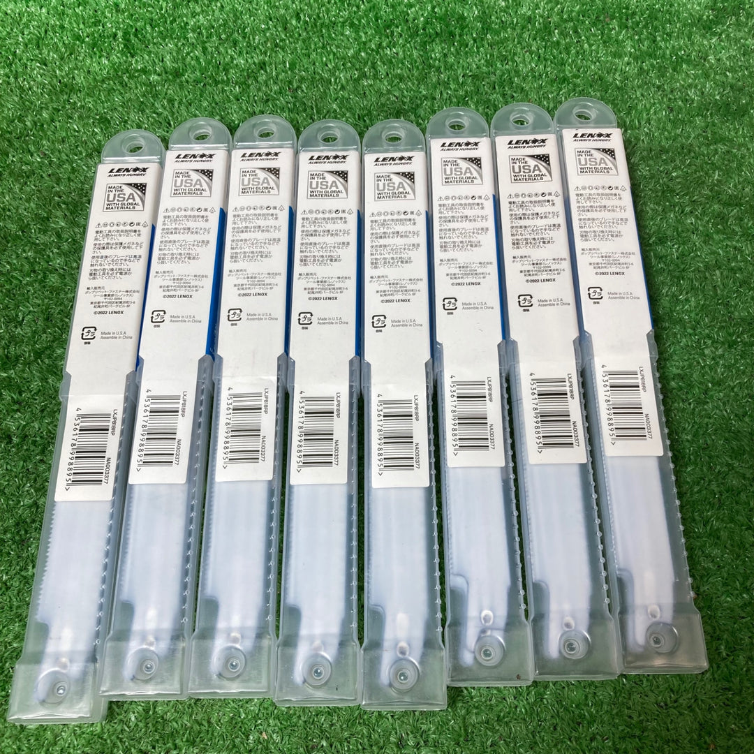 【未使用品(店頭展示品)】レノックス(LENOX) セーバーソー・レシプロソー替刃 LXJP818RP 200mm 6枚入り 8個セット