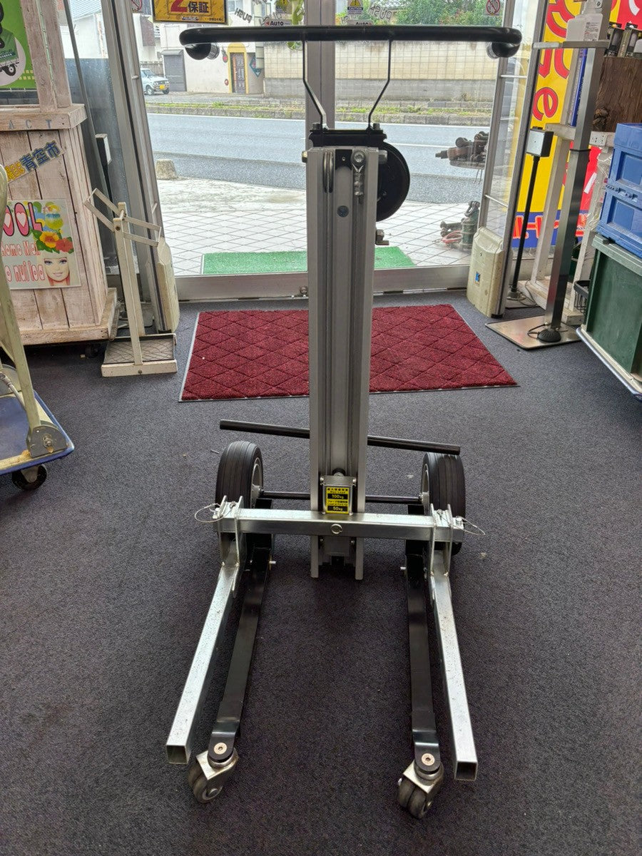 店頭受取り限定】アサダ 可搬方手動リフト DEKITER120 UE120 最大積載 