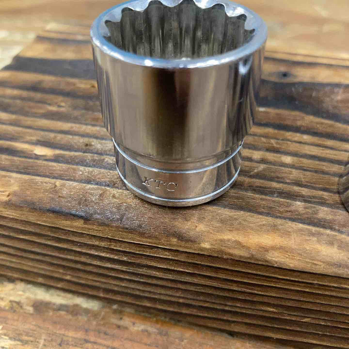 【中古品】MIRROR TOOL KTC 12角ソケット 5点セット 13, 14, 17, 19, 22 差込角3/8【柏店】