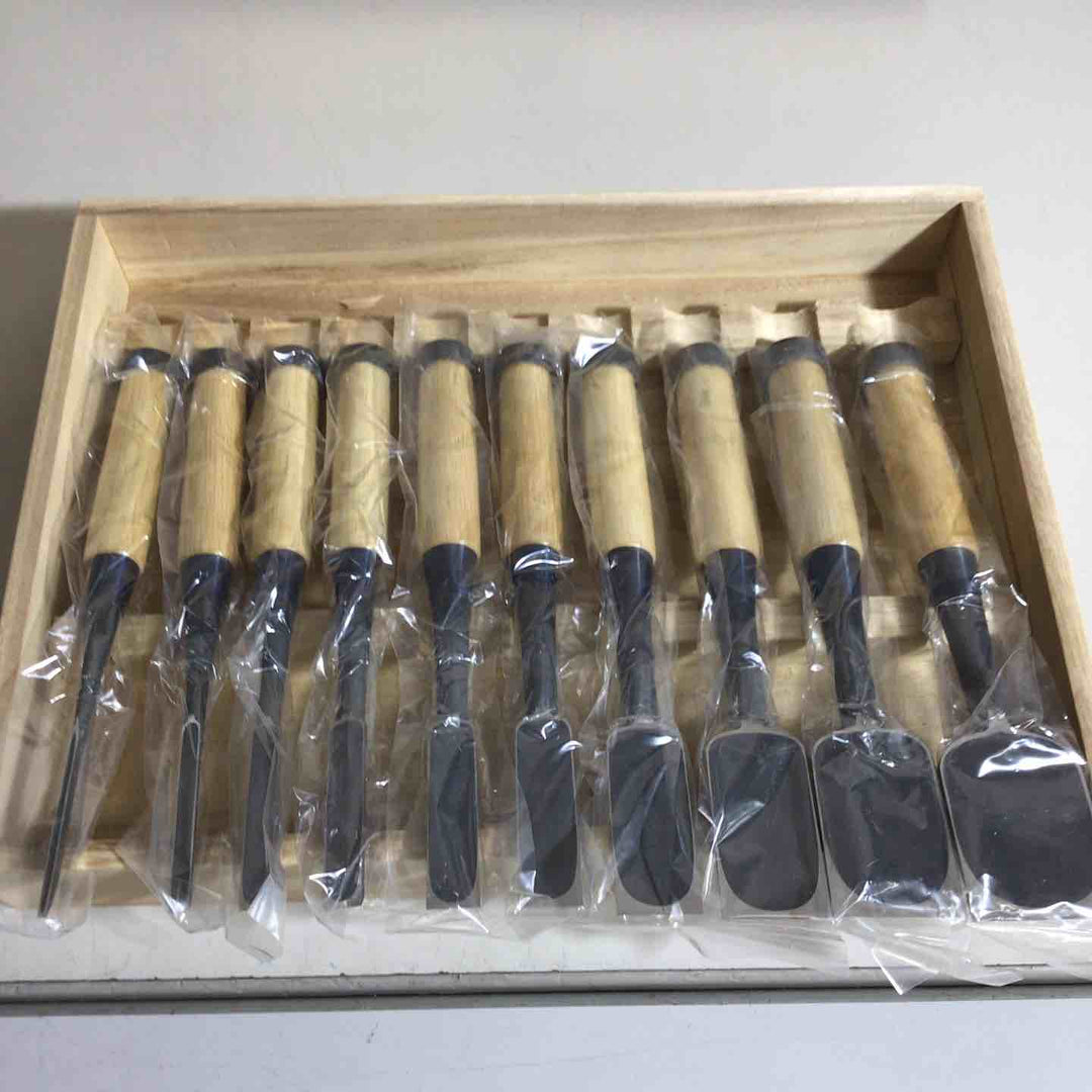 【未使用品】国慶 鑿 10本組 三代國慶作 奴鑿 鉋 大工道具 【戸田店】
