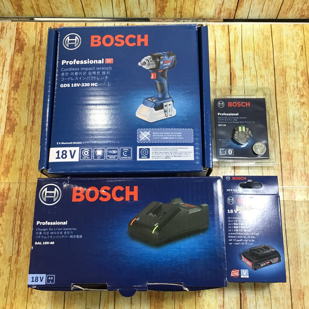 Bosch (ボッシュ) 18Vコードレスインパクトレンチ GDS18V-330HC ※バッテリー1つ、充電器付属【川崎店】