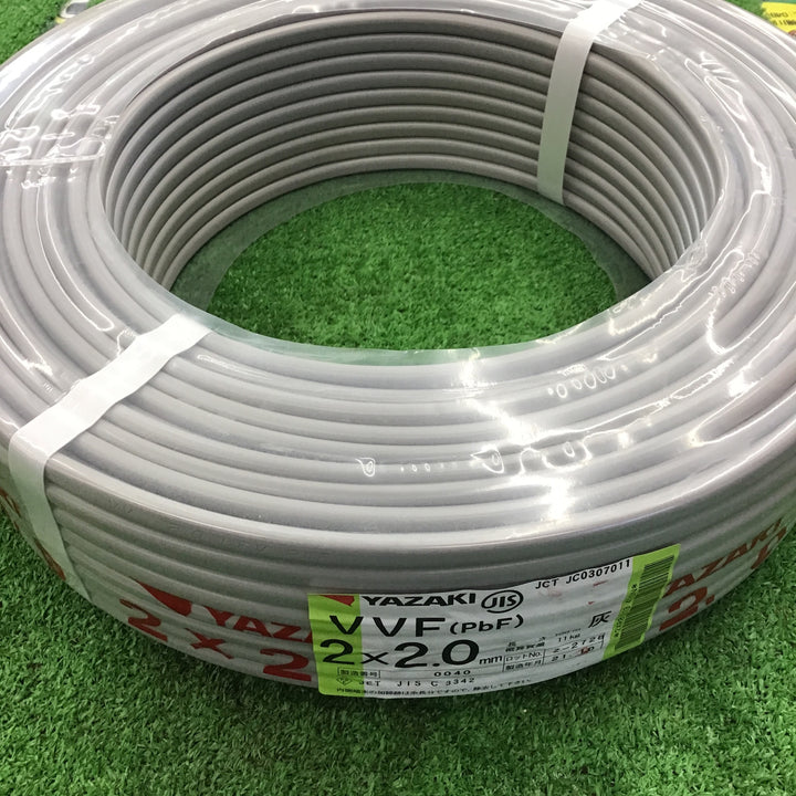 【未使用品】矢崎エナジーシステム VVFケーブル 2芯×2.0mm 製造年月:21年10月【桶川店】