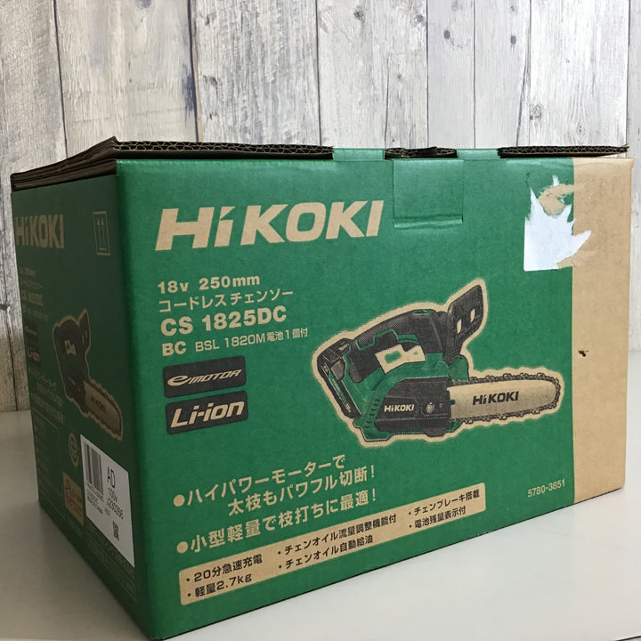【未使用品】★送料無料★ハイコーキ HIKOKI 18V 250mm コードレスチェーンソー CS1825DC(BC) 【戸田店】