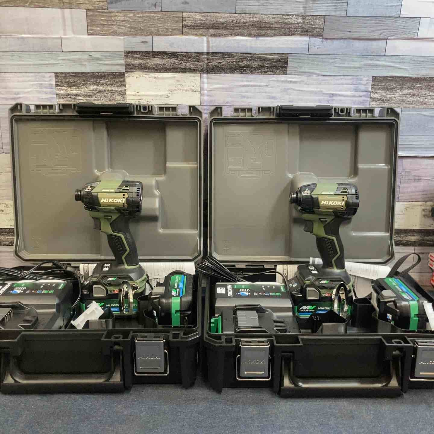 未使用品】2台セット Hikoki フォレストグリーン WH36DD(2XHGSZ) 36V