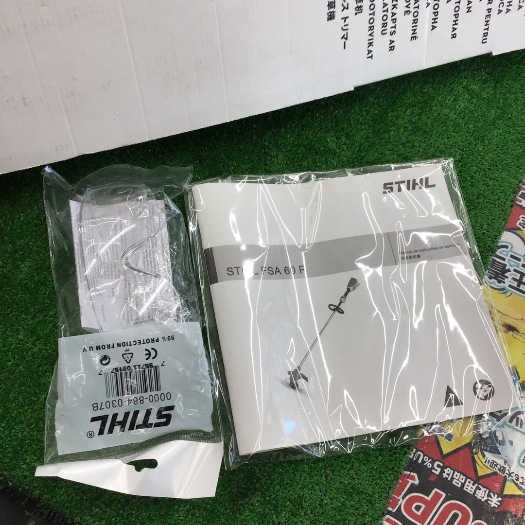 【店頭受取り限定※箱破れあり※】STHIL 36Vバッテリー刈払機 FSA60R 充電器、バッテリ付き【桶川店】
