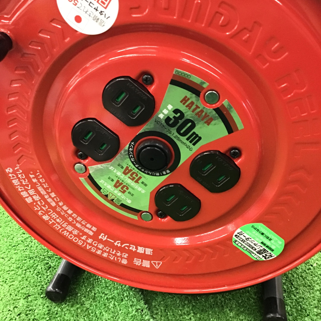 ハタヤ 屋内用100V型コードリール サンデーリール 温度センサー付 30m【桶川店】