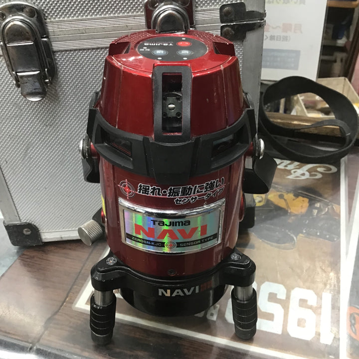 〇タジマ(TAJIMA) レーザー墨出し器 NAVIゼロセンサーKJC 矩十字・横全周 ZEROSN-KJC 追尾【草加店】