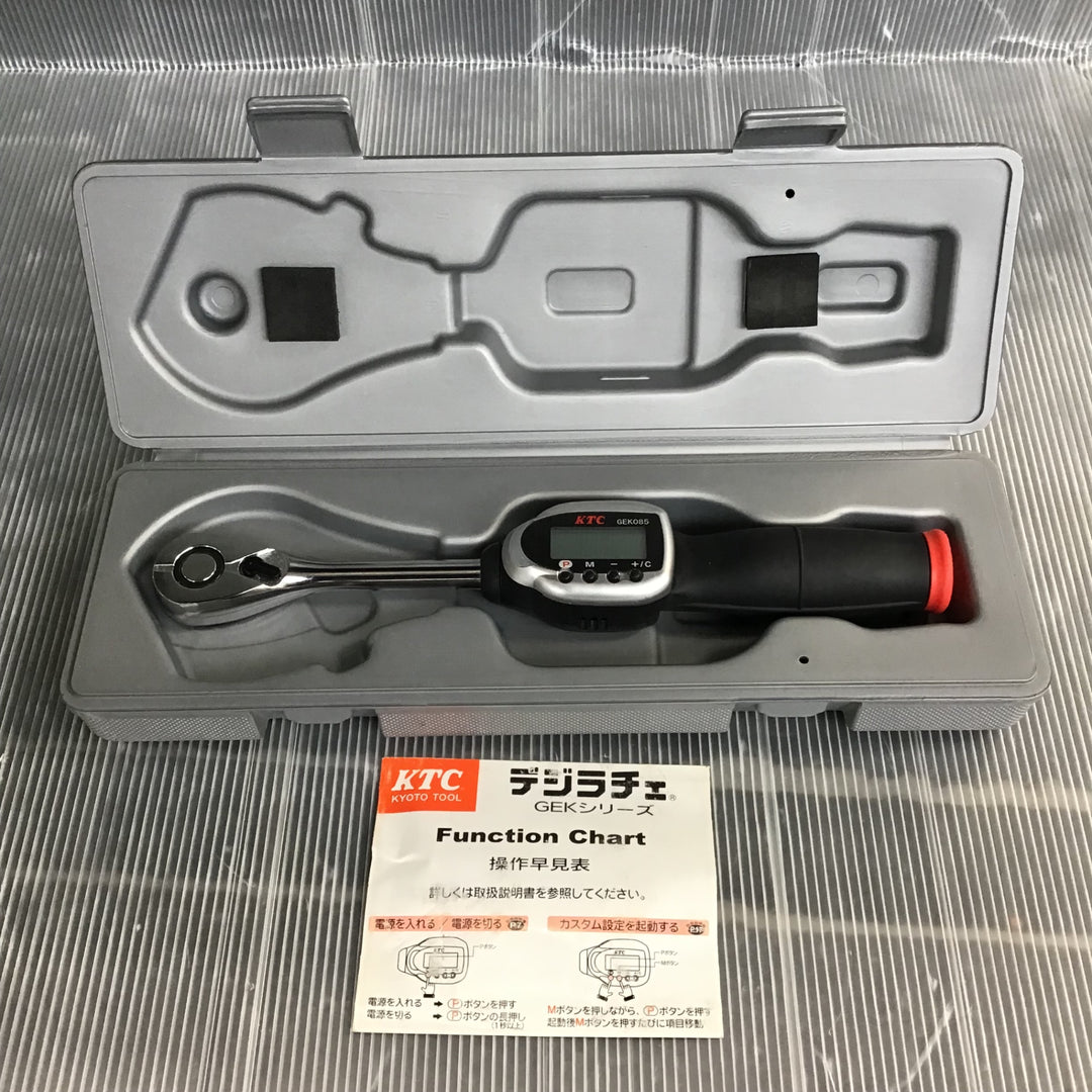 〇京都機械工具(KTC) デジタルトルクレンチ デジラチェ GEK085-R3【草加店】