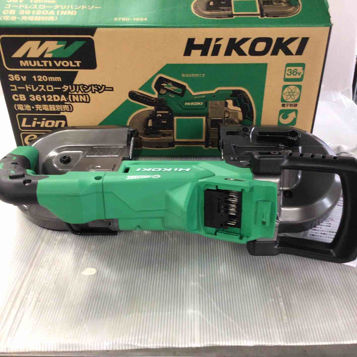 ★ハイコーキ(HIKOKI ※旧:日立工機) コードレスロータリバンドソー CB3612DA(NN)【草加店】